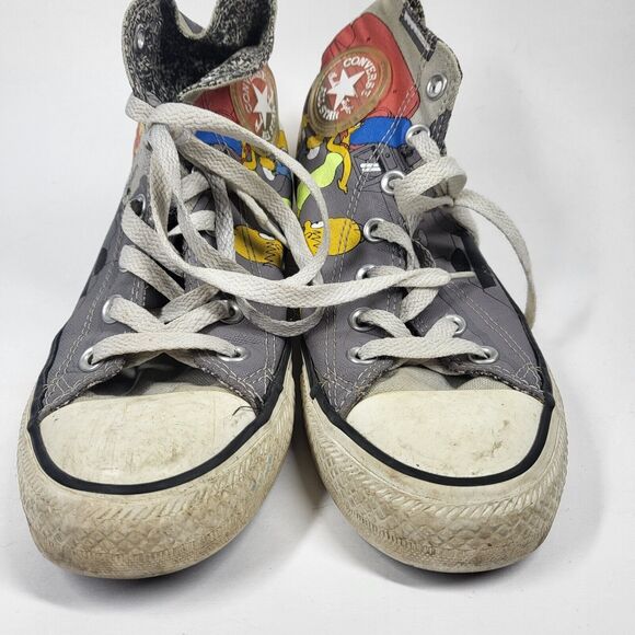 The Simpsons Chuck Taylor Converse All Star High Top Sneakers Mens 5 Womens 7 - Picture 6 of 13